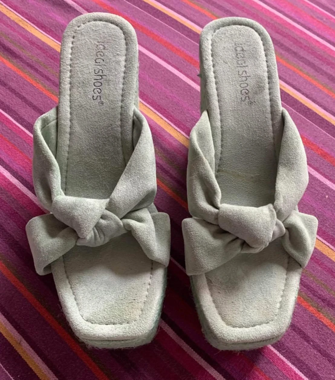 🌿 Seafoam Green Platform Espadrilles – Size 41 – photo 2